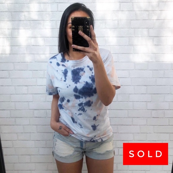 SIMPLYSTEFX Other - NWOT- TIE DYE Blue and Orange Tie Dye T-Shirt